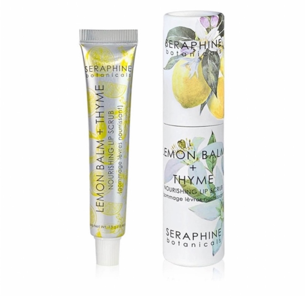 NIB- Seraphine Botanicals Sugar and Lemon Moisturizing Lip Scrub